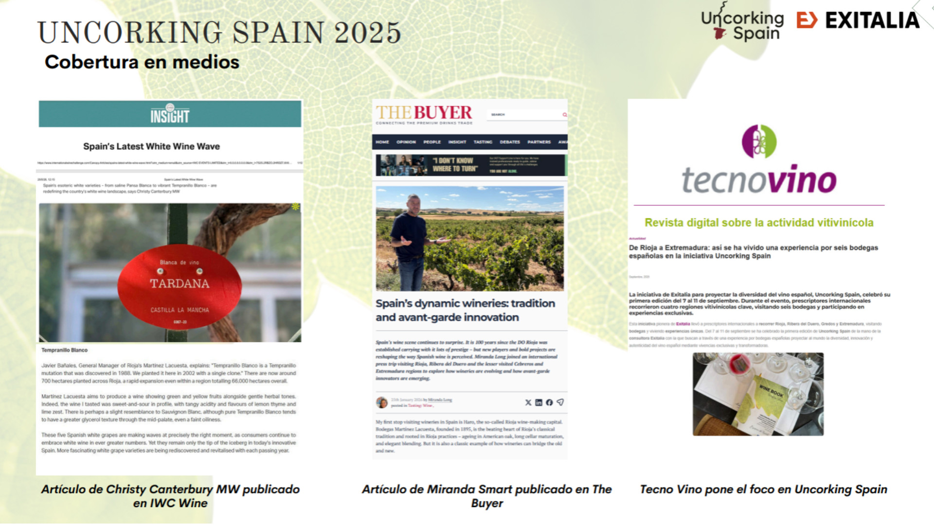 UNCORKING 2025 RESULTADOS
